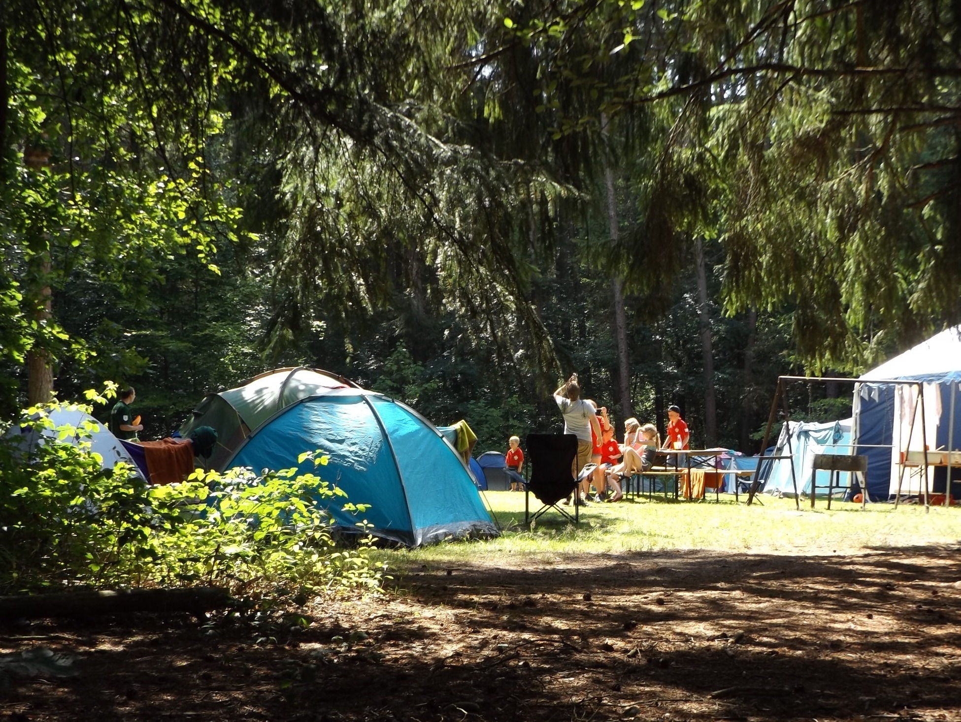 Family Camping at Birkenhead Lake, British Columbia